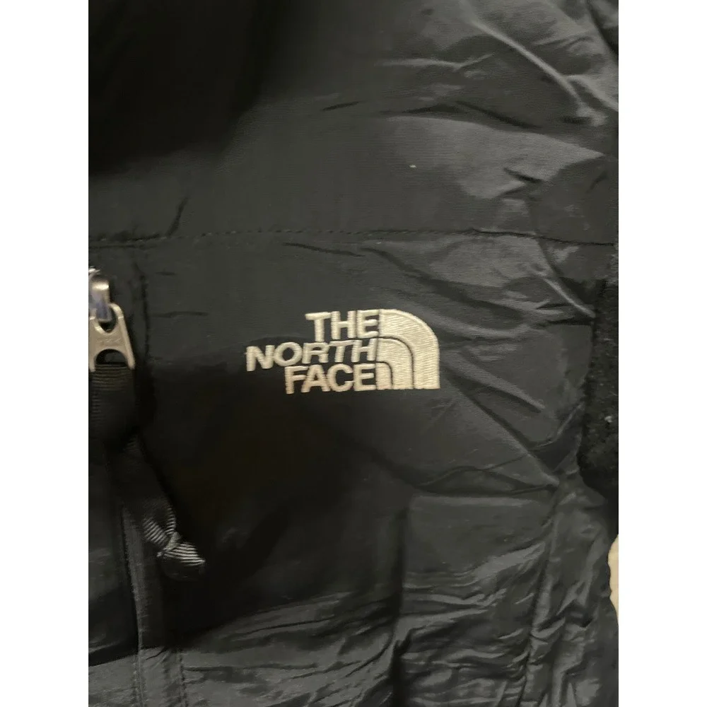 The North Face Black Fleece Jacket Full Zip Logo‎ Embroidered Women's Medium - Picture 3 of 5